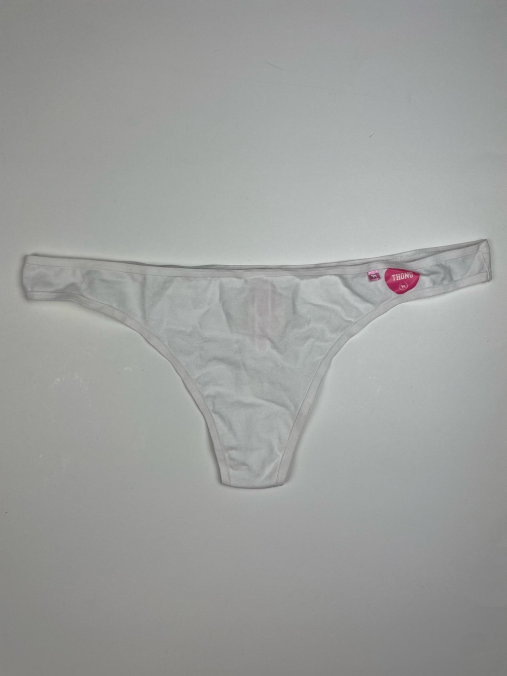 2010 NWT Victoria's Secret PINK white Extra Low-rise skinny side thong